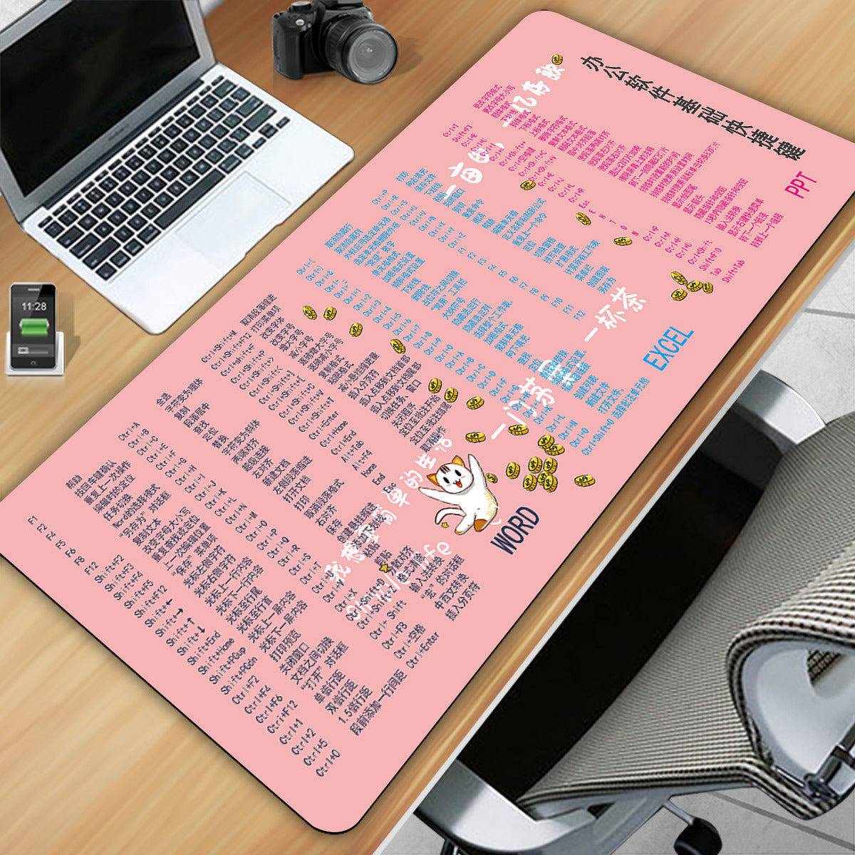Mouse Pad Dropshipping Personalized Large English Shortcut Key Computer Office Use Cute Advertising Oversized Gaming Pad