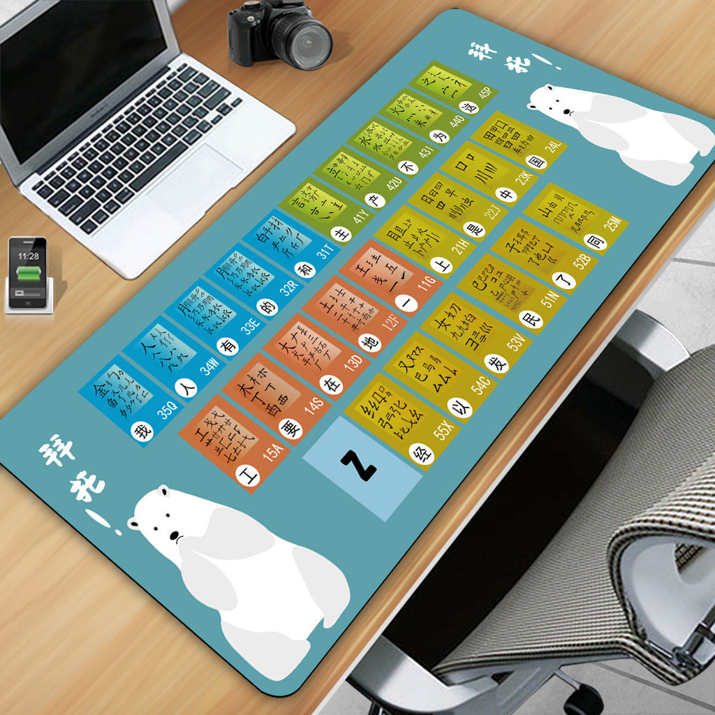 Mouse Pad Dropshipping Personalized Large English Shortcut Key Computer Office Use Cute Advertising Oversized Gaming Pad