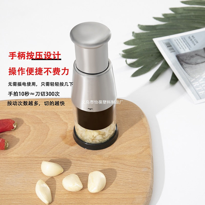 Popular Stainless Steel Garlic Press for Home Kitchen, Hand-Pressed Garlic Masher, Garlic Crusher, Garlic Peeler, Yiwu Other