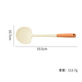 Wooden Handle Silicone Spatula Set Household Kitchen Utensils Mushroom Spatula Household Food Grade Cooking Spatula Fried Rice Non-Stick Spatula