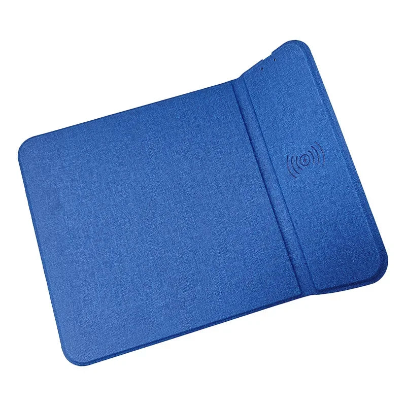 Cross-Border New Wireless Charging Mouse Pad Multifunctional Foldableing Stand 15W Mobile Phone Fast Charging Office Mouse Pad