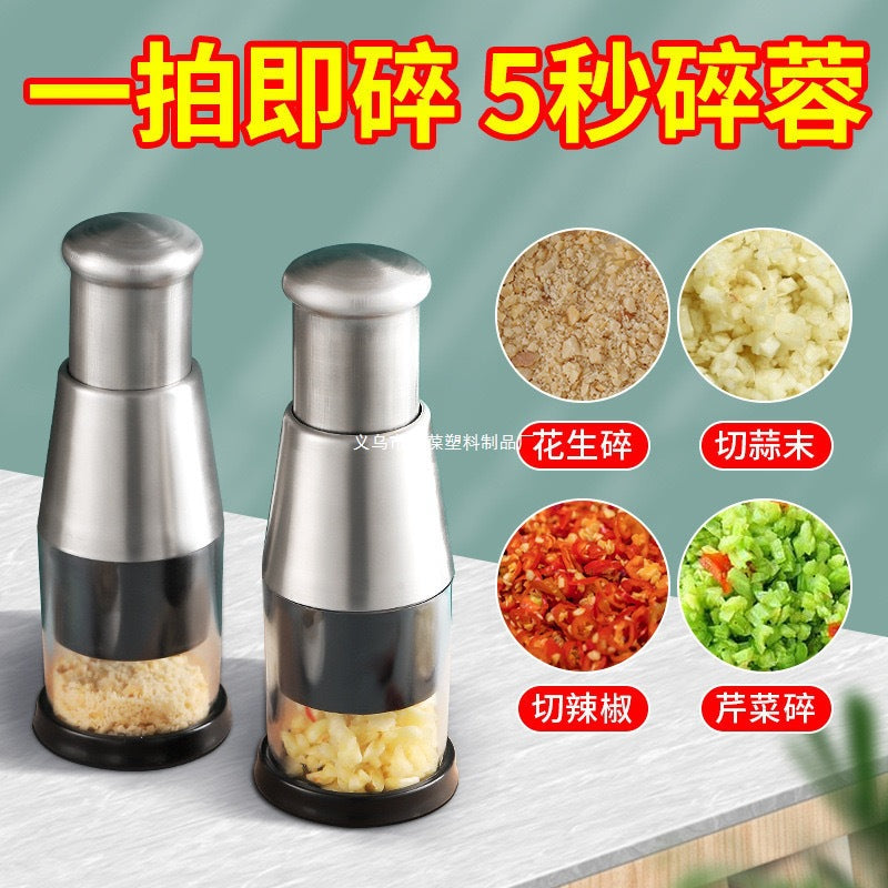 Popular Stainless Steel Garlic Press for Home Kitchen, Hand-Pressed Garlic Masher, Garlic Crusher, Garlic Peeler, Yiwu Other
