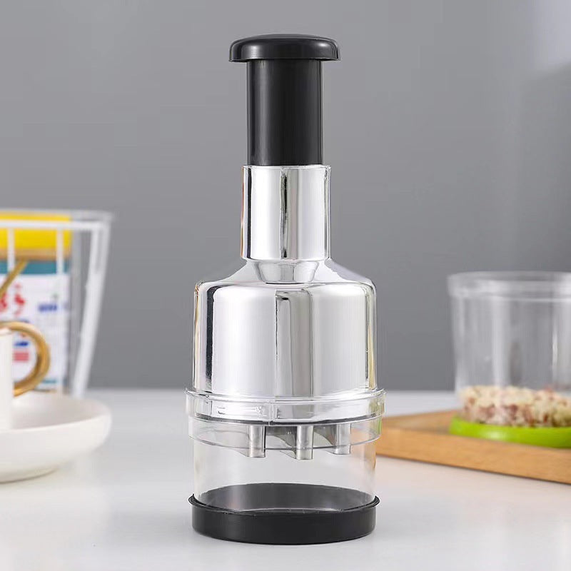 304 Stainless Steel Garlic Press Manual Garlic Crusher Chopper for Cutting Onions, Ginger, and Garlic Kitchen Tool Garlic Masher