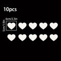 Heart-shaped Reflective Car Stickers, Used for Safe Driving at Night, Bumpers, and Warning Decorations on Motorcycle Helmets