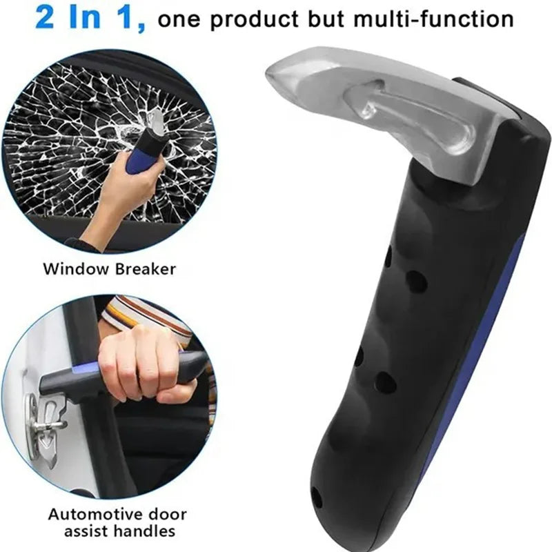 Non-Slip Car Door Handle Armrest Assist Grab Bar for Elderly Ergonomic Vehicle Support Handle Cane Aid Auto Safety Tool