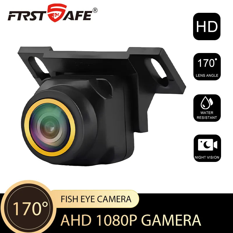 Fisheye Lens HD Reverse Camera CVBS AHD Full Night Vision Waterproof Universal Vehicle Rear View Safety Monitoring Device