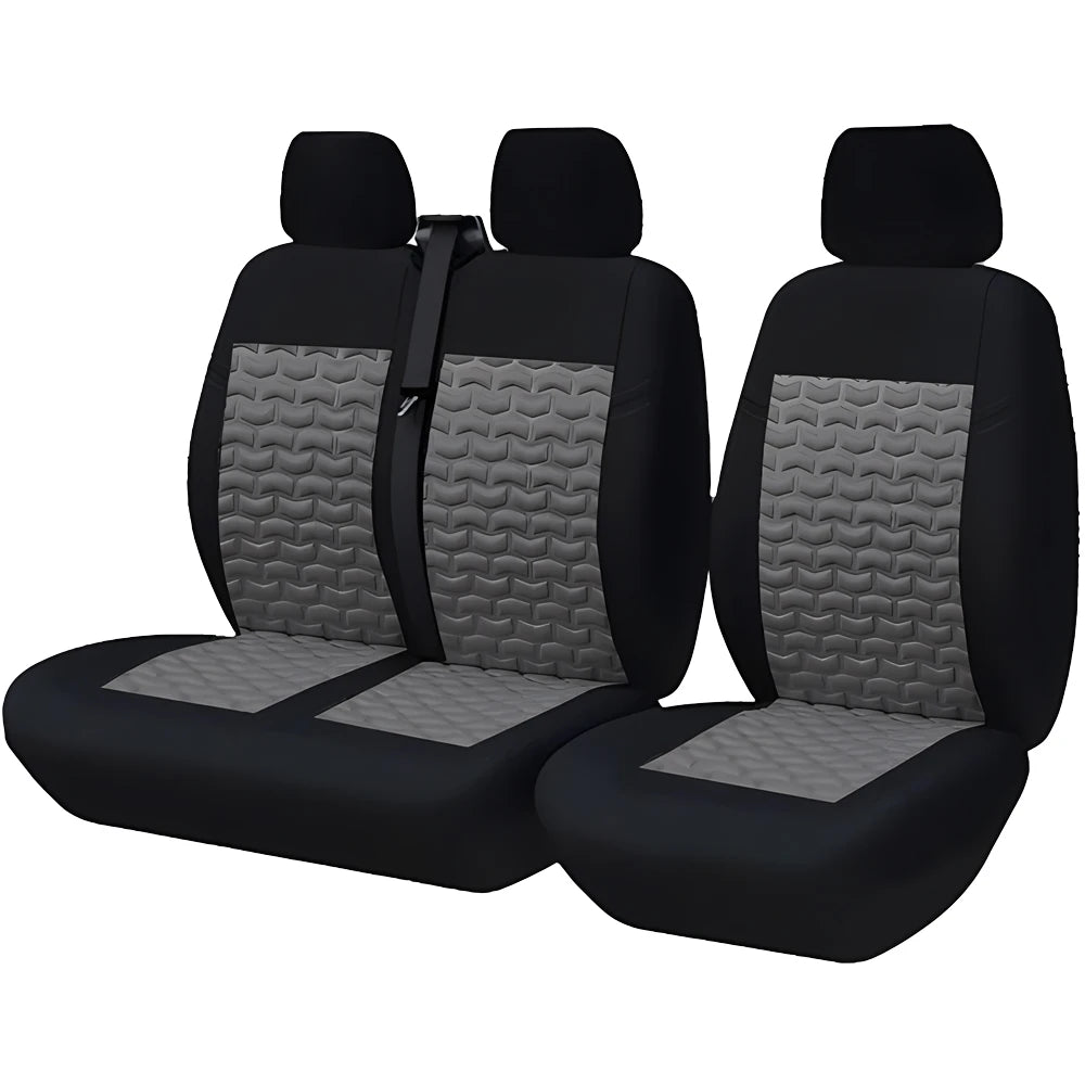 2+1 Van Truck Seat Covers Fit Universal Transporter/Van For Peugeot Boxer 250 For Gazelle 3302 For Sprinter 02 For Citroen Jumpy