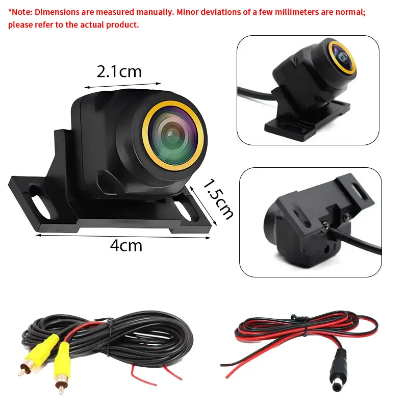 Fisheye Lens HD Reverse Camera CVBS AHD Full Night Vision Waterproof Universal Vehicle Rear View Safety Monitoring Device