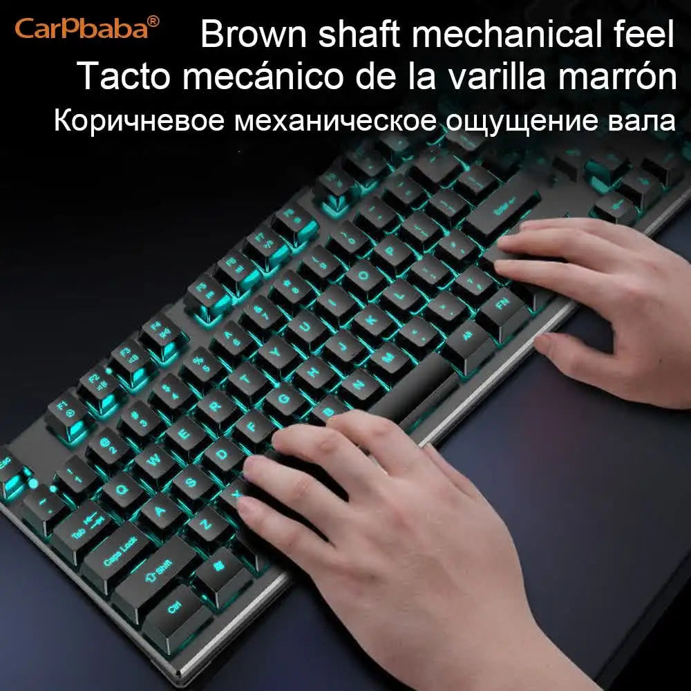 Carpbaba GX305A RGB USB Gaming Keyboard – 104 Keys
