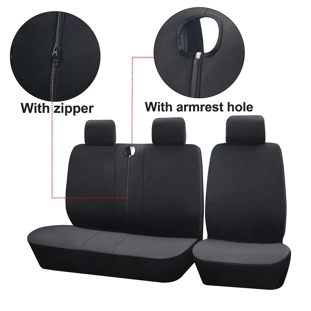 2+1 Van Truck Seat Covers Fit Universal Transporter/Van For Peugeot Boxer 250 For Gazelle 3302 For Sprinter 02 For Citroen Jumpy