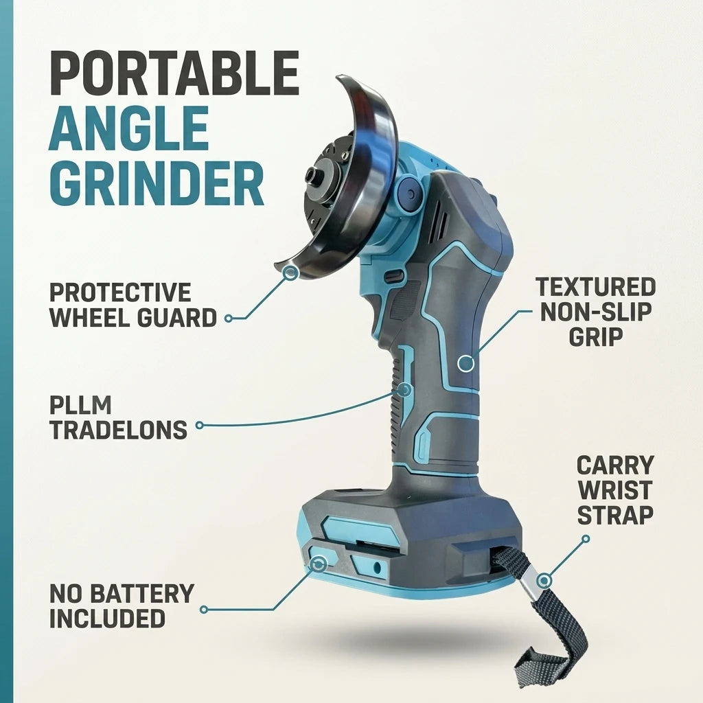 Wireless Angle Grinder Set Multifunctional Home Polishing Machine For Metal Cutting, Wood Polishing, Rust Removal And Polishing